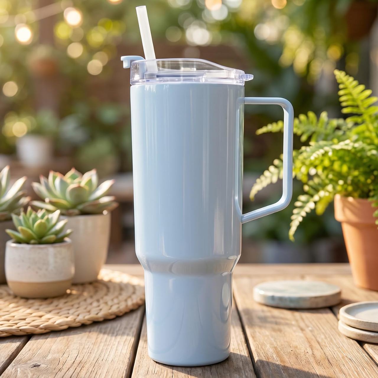 1800ml Travel Sipline Tumbler with Handle, Lid & Straw
