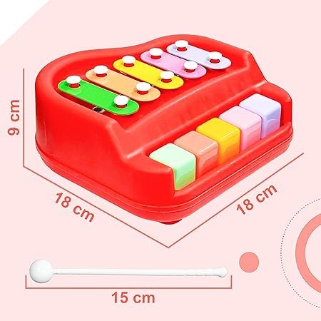 2-in-1 Baby Piano Xylophone Toy for Toddlers