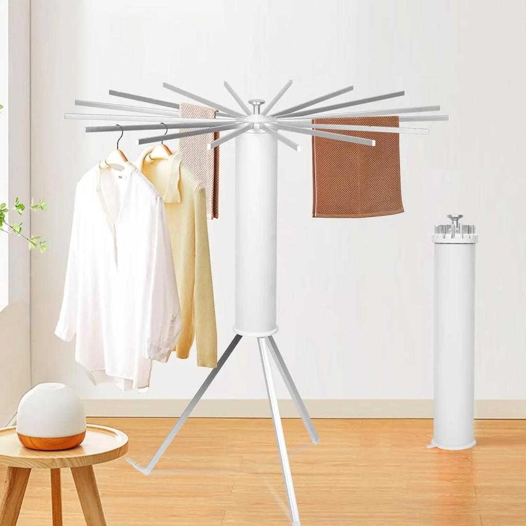 Octopus Rotating Clothes Drying Rack Stand - Foldable & Space Saving