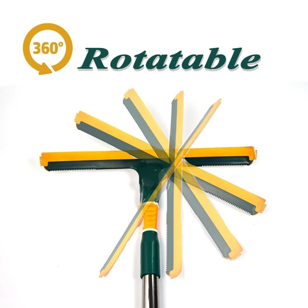 3-in-1 Glass Wiper – Multi-Surface Cleaner with Bendable Head