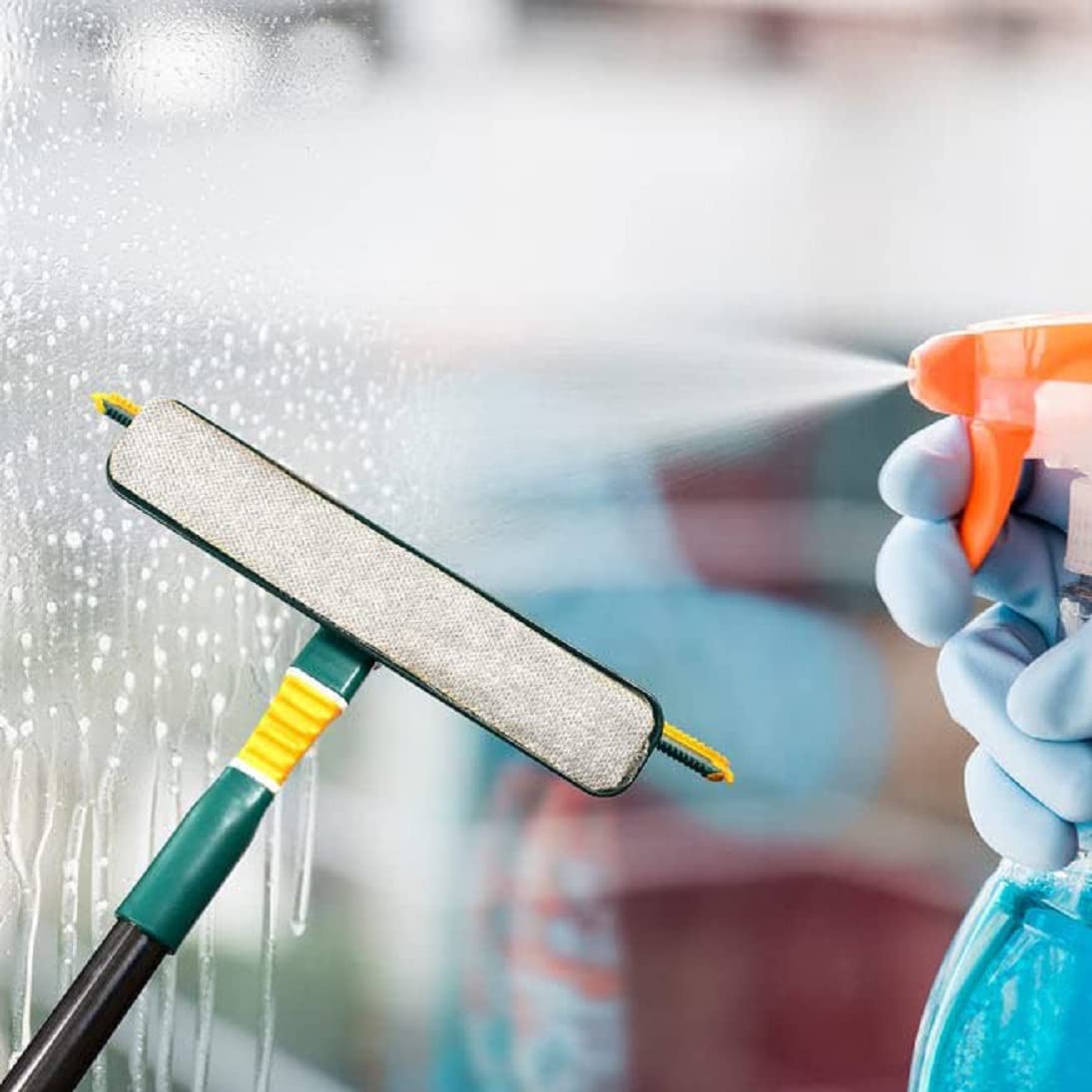 3-in-1 Glass Wiper – Multi-Surface Cleaner with Bendable Head