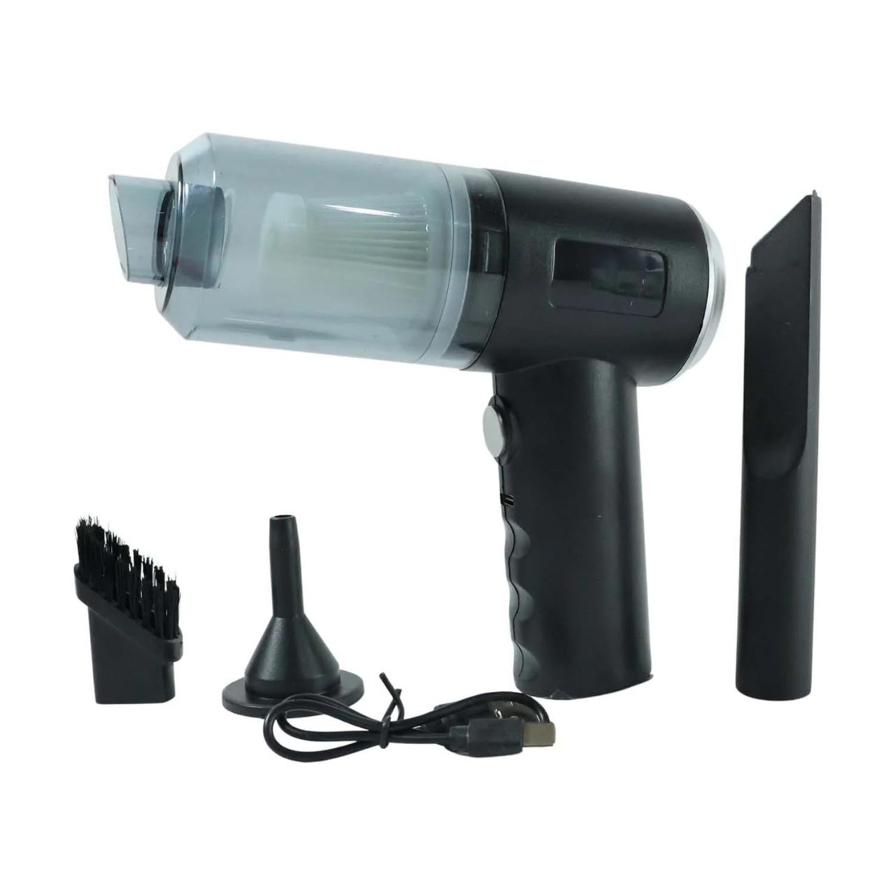 3-in-1 Mini Car Vacuum – Wireless, Rechargeable & Portable Cleaner