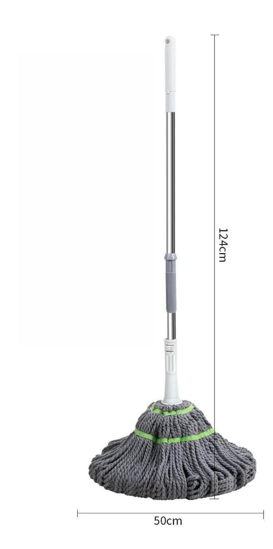 360° Spin Mop with Adjustable Handle & Microfiber Head