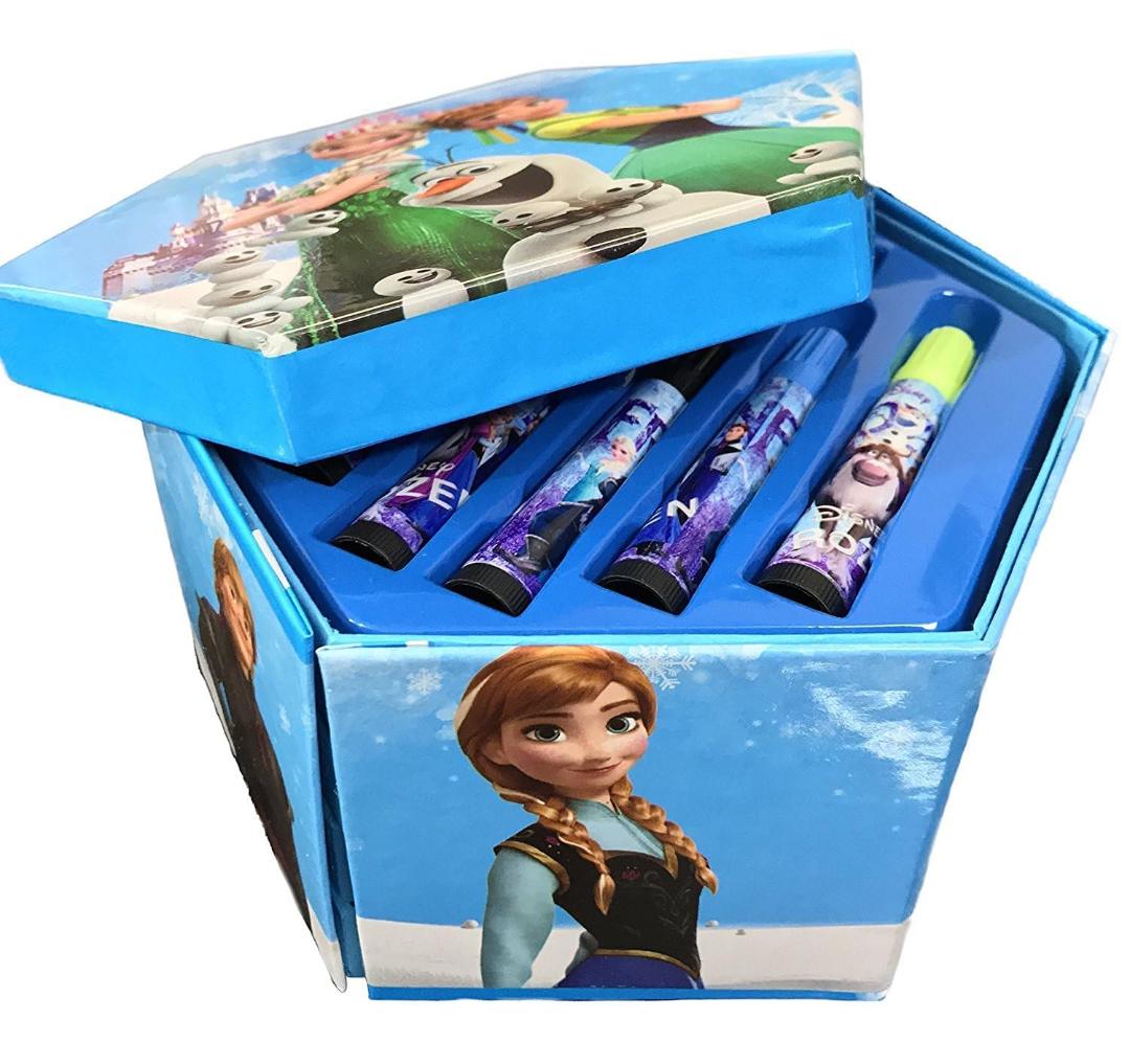 46-Piece Hexagon Art Set for Kids with Crayons, Color Pencils, Watercolors & Markers
