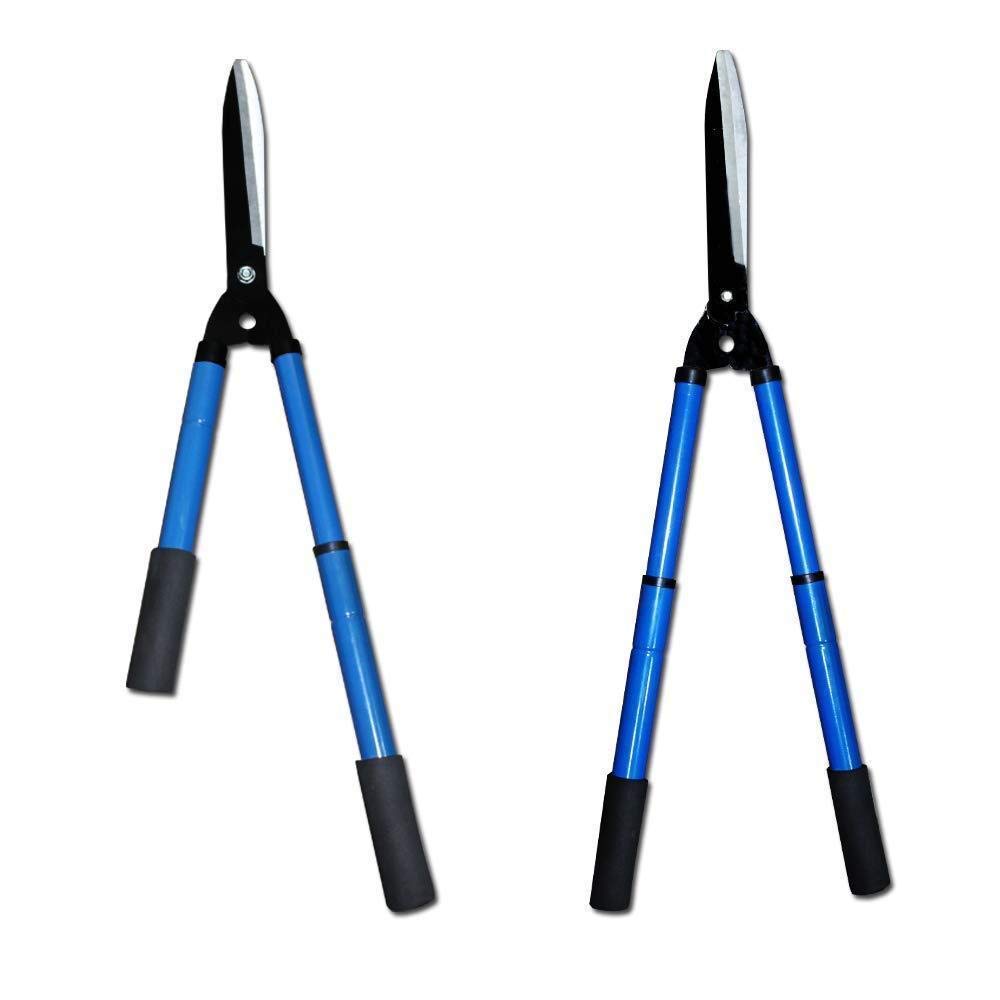 484 Heavy Duty Adjustable Hedge Shear Garden Scissor - Blue & Black