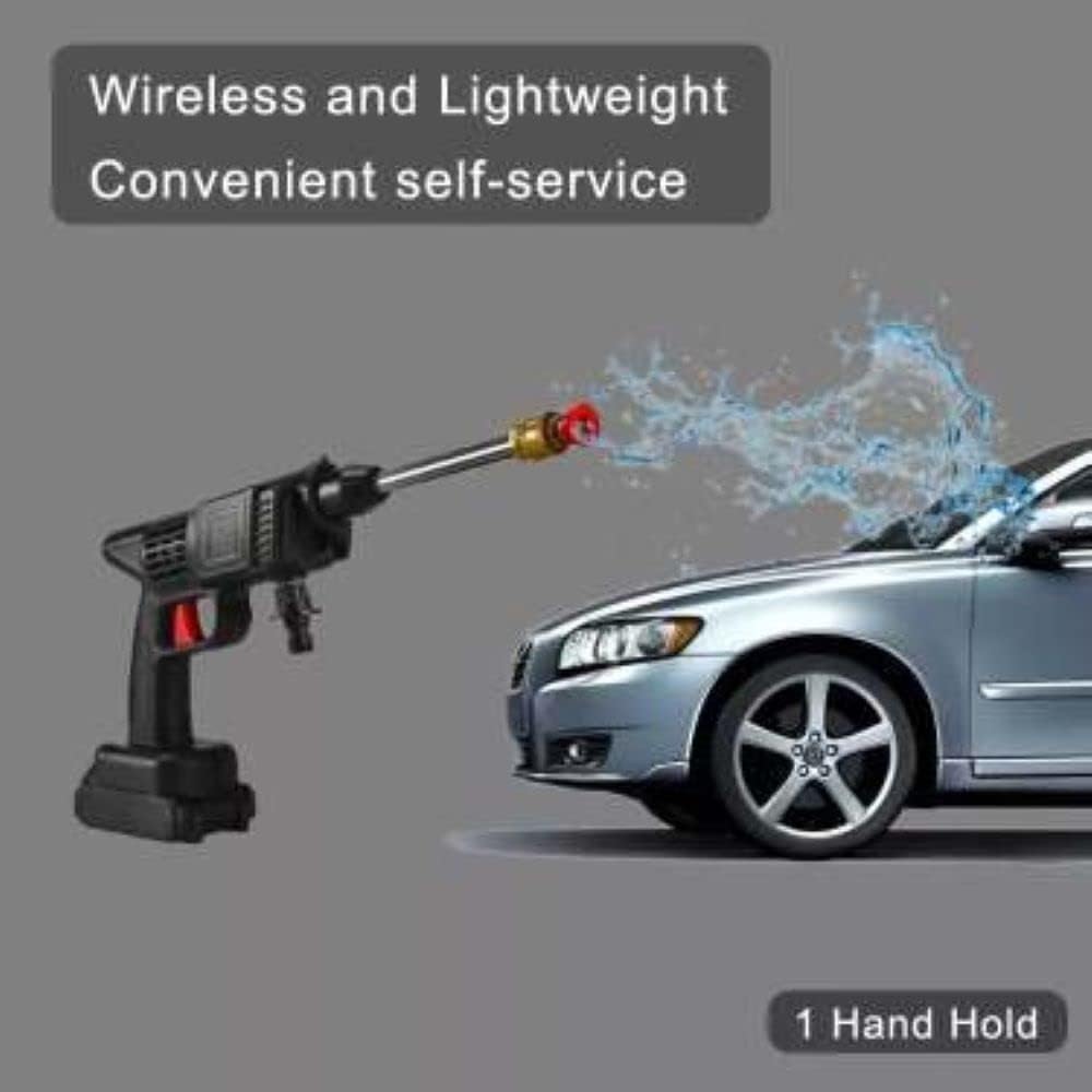 48V Portable Cordless Car Pressure Washer Kit with Rechargeable Battery
