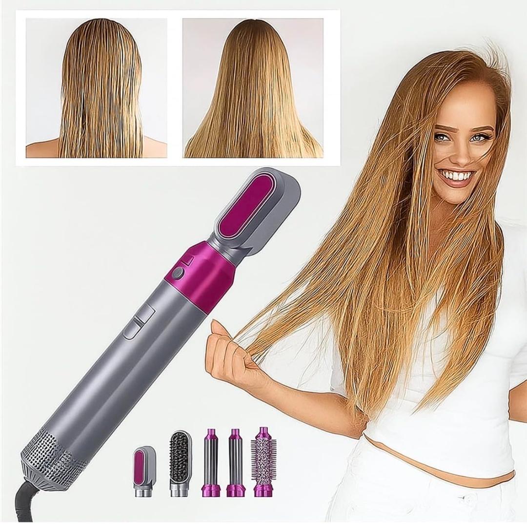 5 In 1 Hair Dryer Brush – Multifunctional Hot Air Styler, 1000W