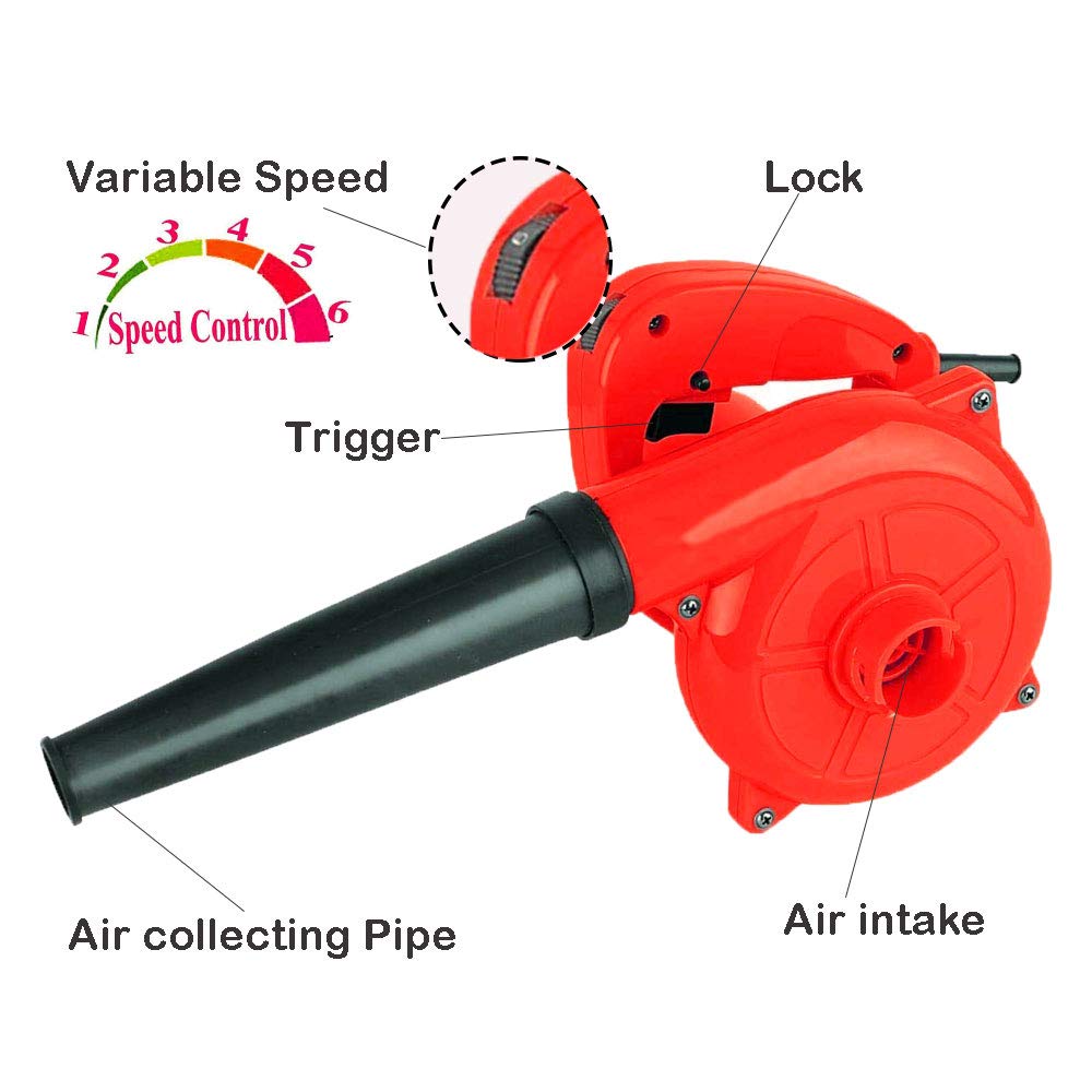 600W Electric Air Blower Dust Cleaner - Portable Handheld Blower for Home, Car, and Computer Cleaning