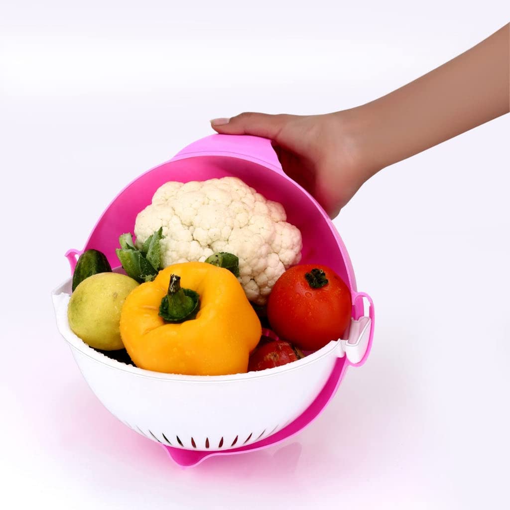 9-in-1 Multifunctional Vegetable Slicer and Shredder with Drain Basket