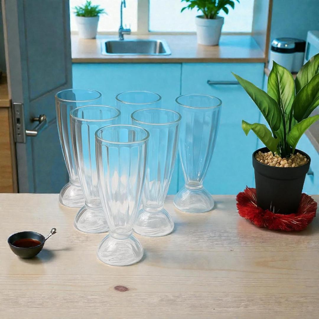 Apex Premium Dessert & Falooda Glasses (Approx 400ML / 6 Pc)
