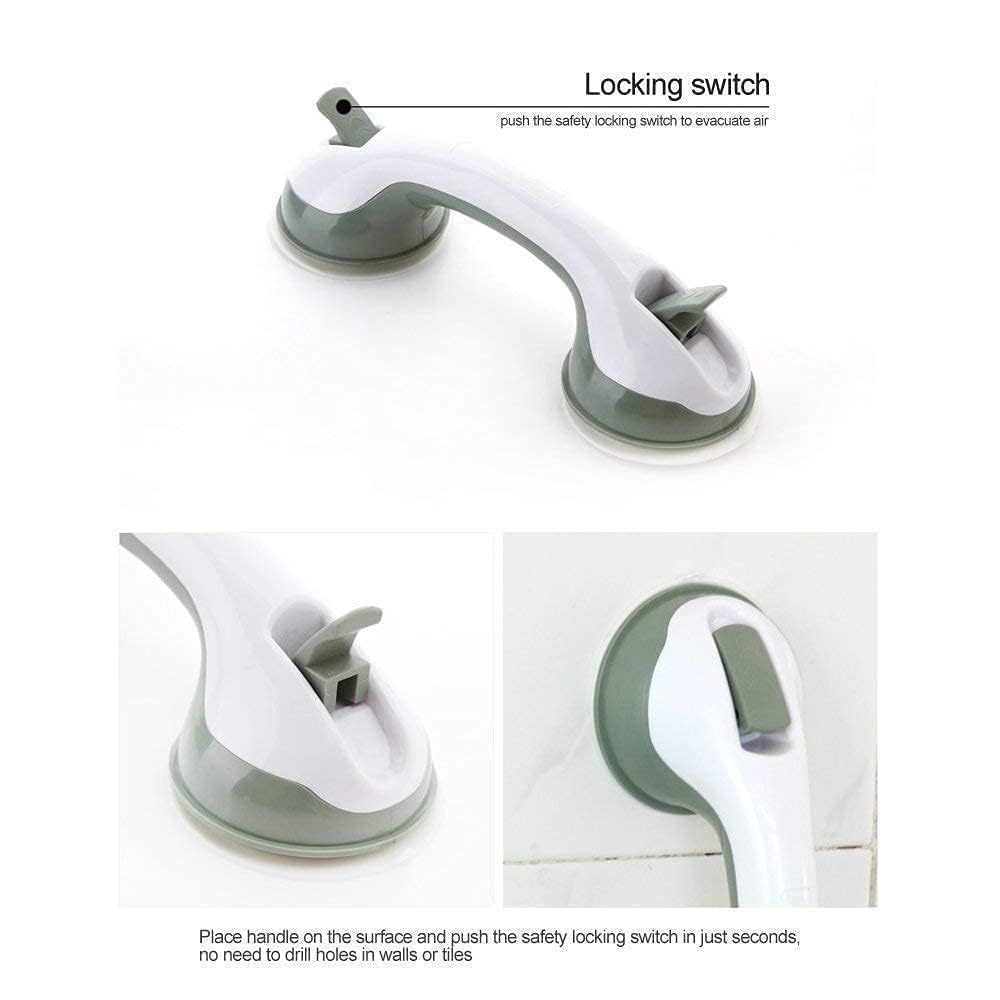 Bathroom Safety Grab Bar Handle with Suction Cups - 30 CM