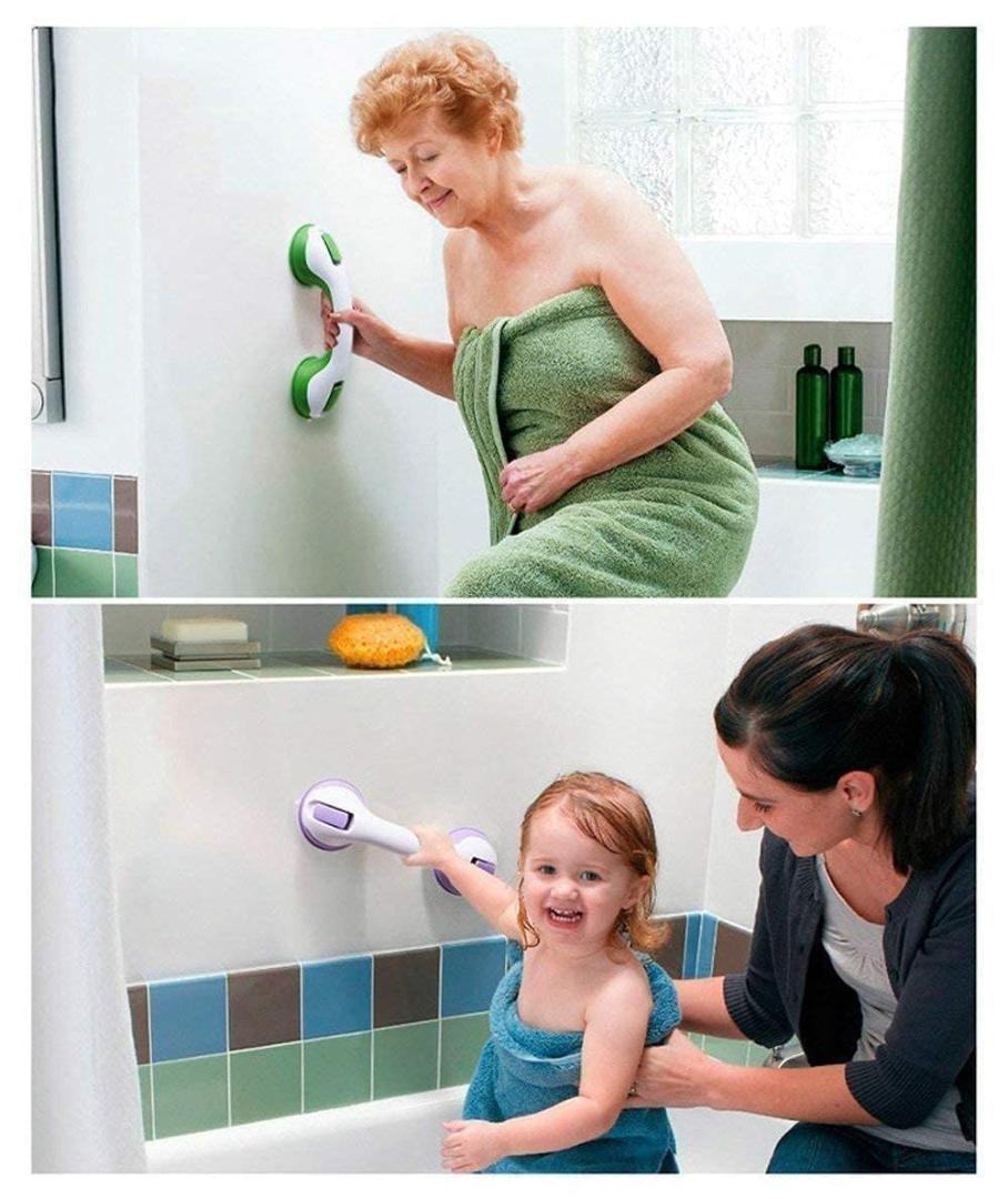 Bathroom Safety Grab Bar Handle with Suction Cups - 30 CM