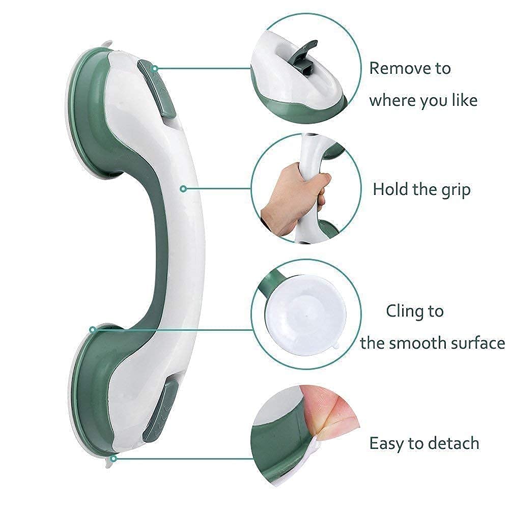 Bathroom Safety Grab Bar Handle with Suction Cups - 30 CM