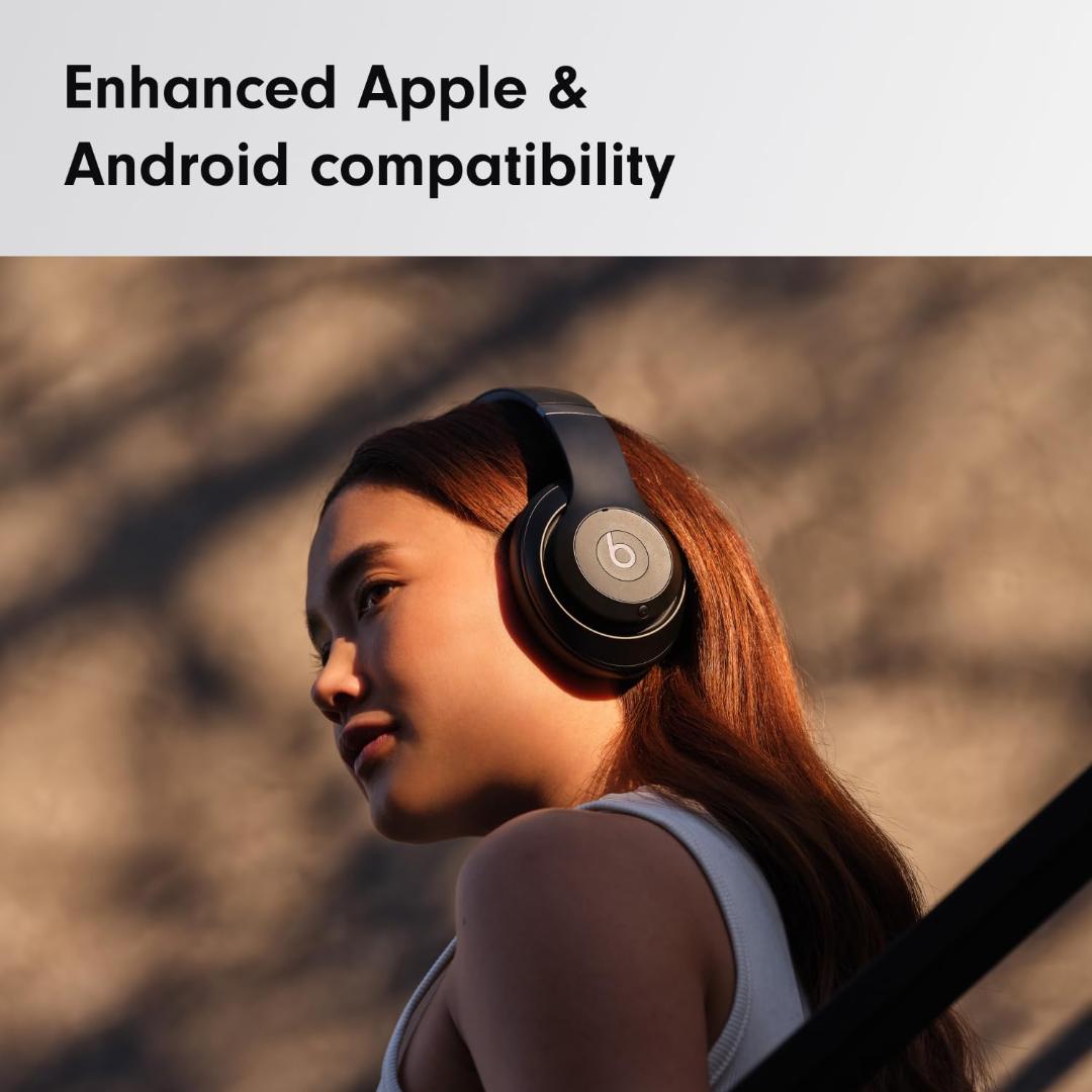 Beat's Wireless Over-Ear Headphones with Microphone - Black
