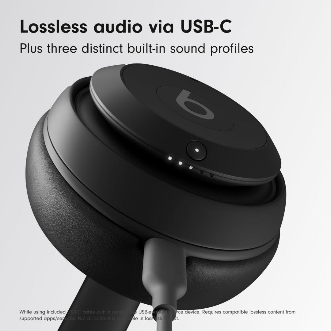 Beat's Wireless Over-Ear Headphones with Microphone - Black
