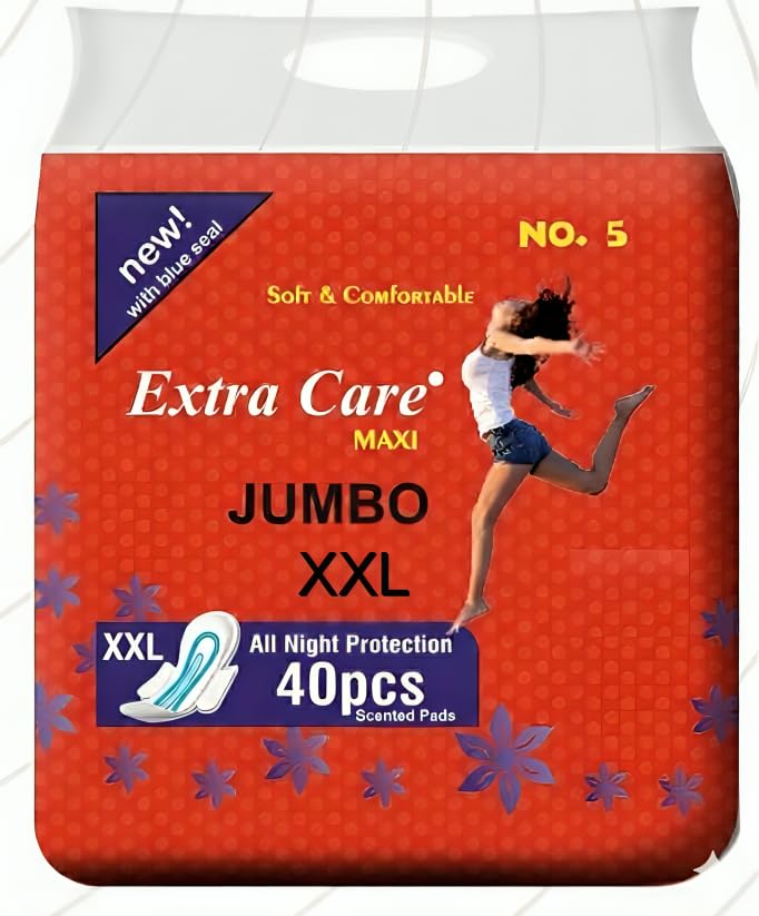 Beautiful Basics Jumbo Extra Sure Choice Sanitary Pads XXL 330mm (40 Pc)