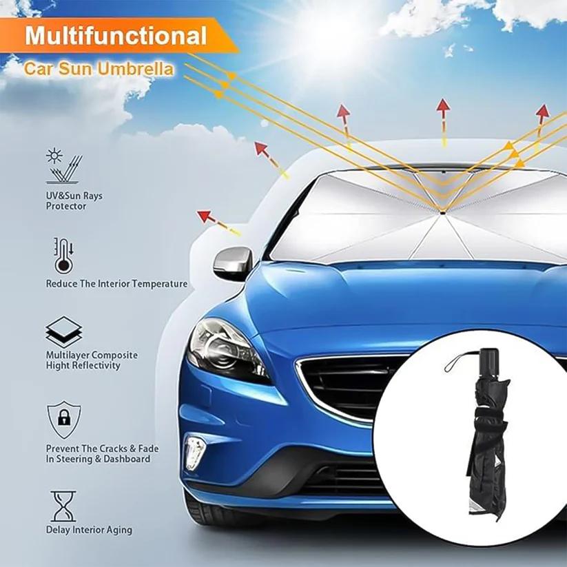 Car Windshield Umbrella Sun Shade Cover – 1 Pc