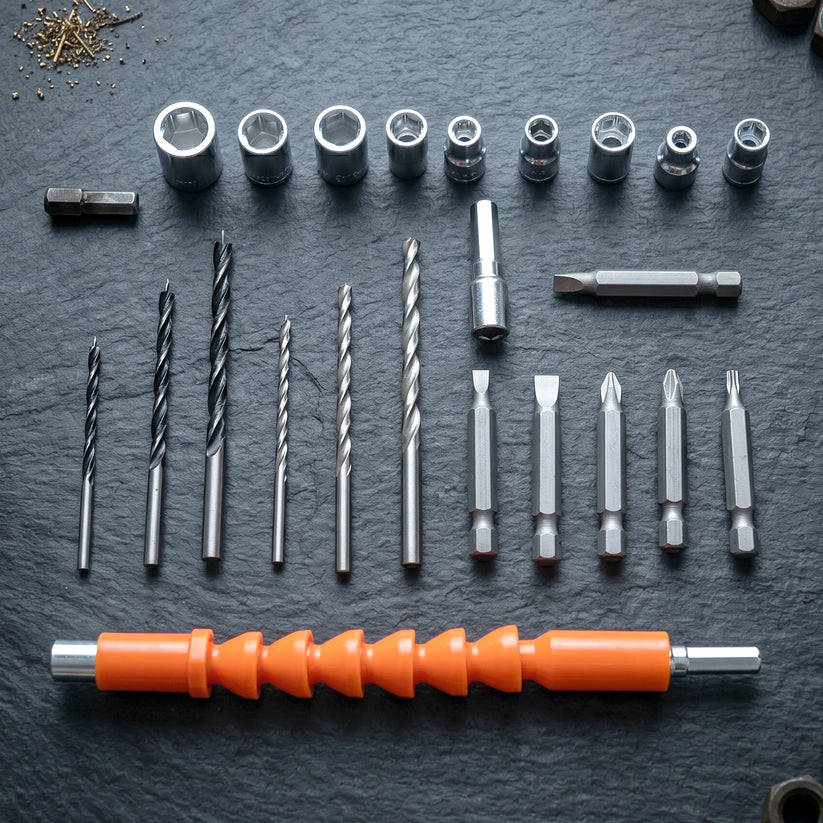 Cordless Drill Machine Tool Kit with Bits & Case - Portable Power