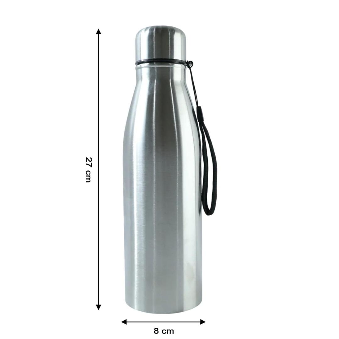 DeoDap 1000 ML Stainless Steel Leakproof Water Bottle with Carry Strap