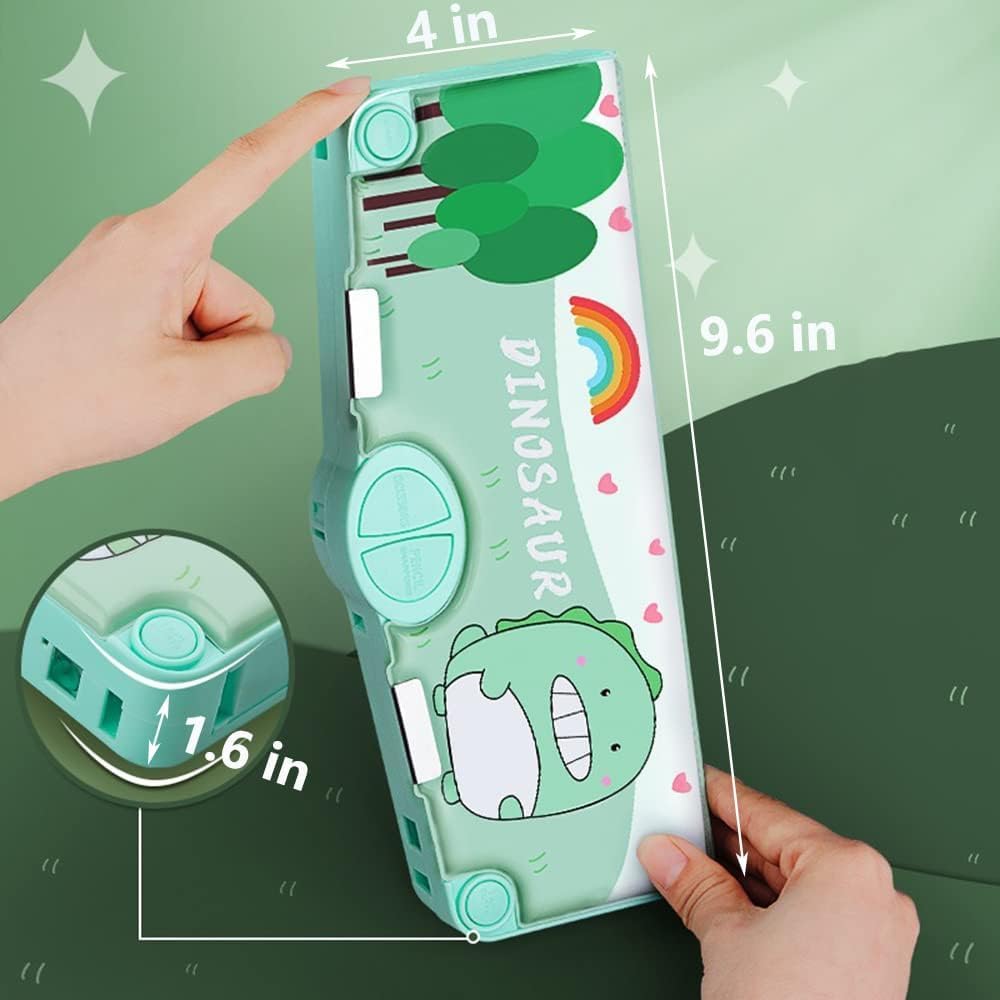 Dinosaur Multi-Functional Pencil Box with Compartments