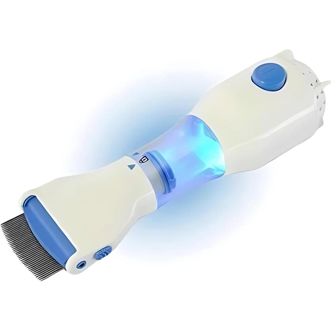 Electric Anti-Lice Vacuum Comb Set with Fine Stainless Comb