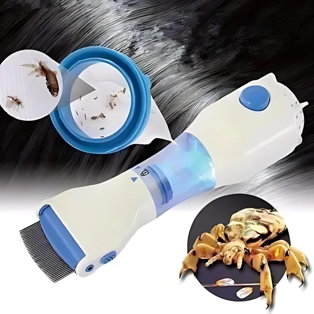 Electric Anti-Lice Vacuum Comb Set with Fine Stainless Comb