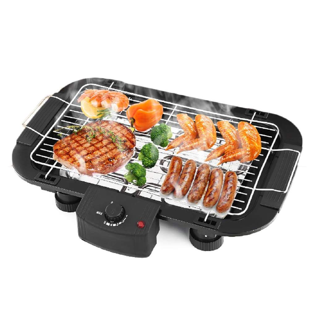 Electric Barbecue Grill - Compact Indoor/Outdoor BBQ Grill with Temperature Control