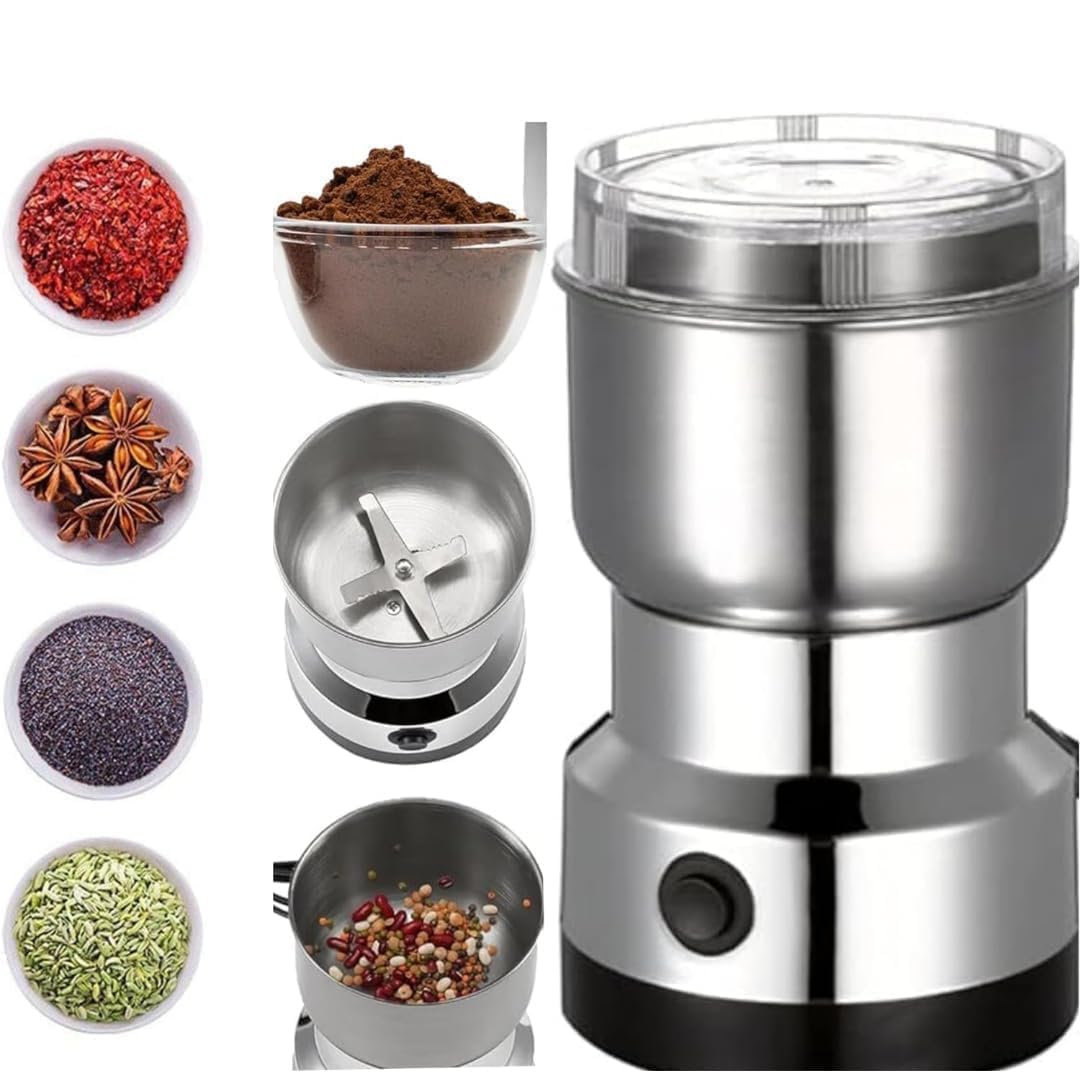 Electric Coffee Grinder - 300ml Stainless Steel Grinding Cup