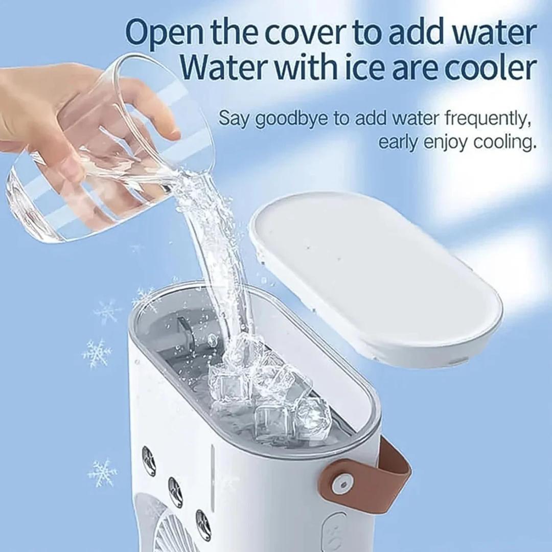 Electric Desktop Double-Head Powerful Air Fan with Remote & USB Charging