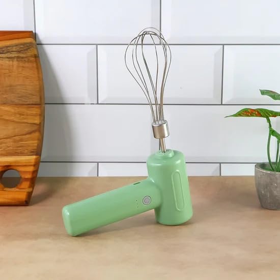 Electric Hand Mixer with Whisk Attachment - Mint Green