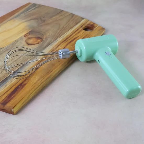 Electric Hand Mixer with Whisk Attachment - Mint Green