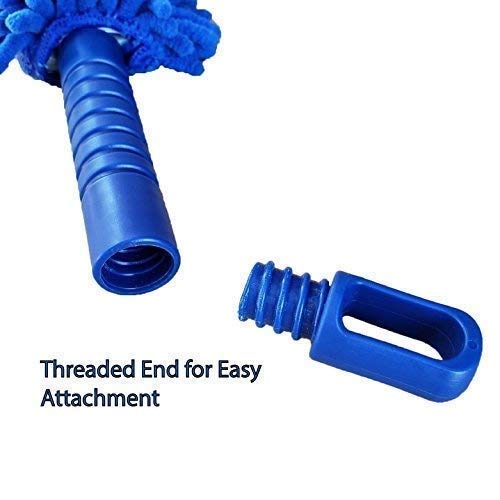Flexible Microfiber Duster with Extendable Pole for Home Cleaning