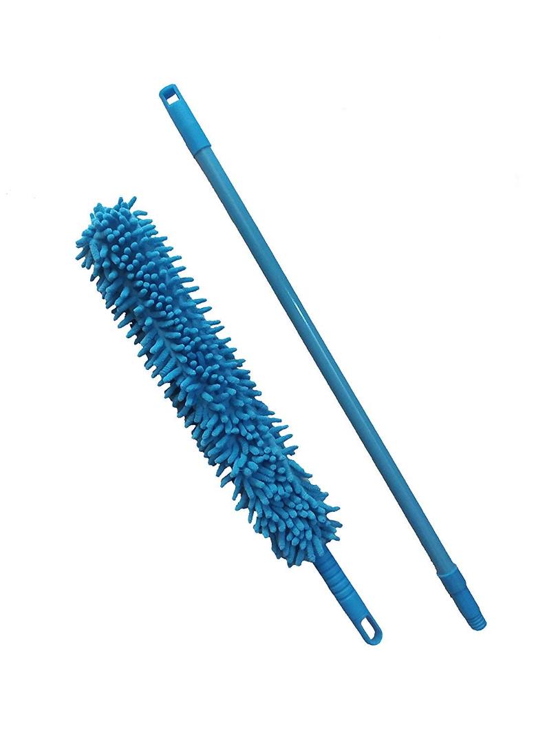 Flexible Microfiber Duster with Extendable Pole for Home Cleaning
