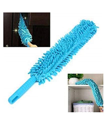 Flexible Microfiber Duster with Extendable Pole for Home Cleaning