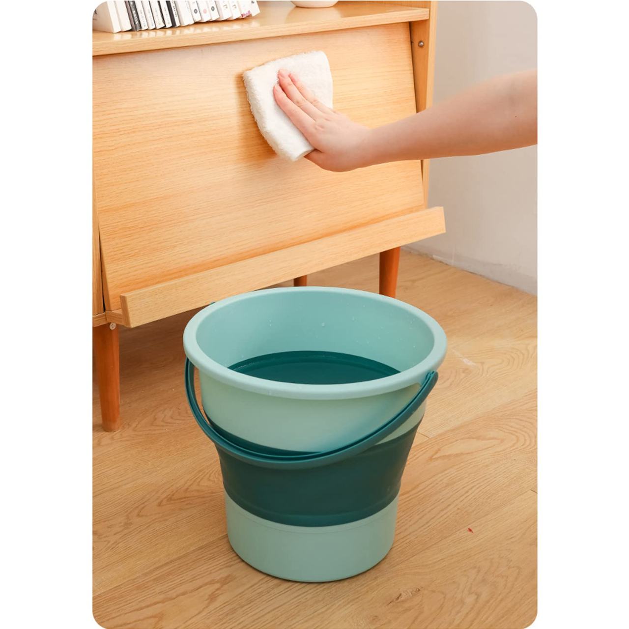 Foldable High Capacity Water Bucket with Handle – Space-Saving & Leakproof