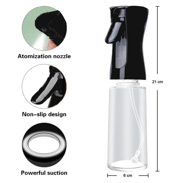 Glass Premium Oil Spray Bottle 300ml - Fine Mist Dispenser