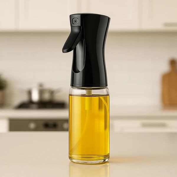 Glass Premium Oil Spray Bottle 300ml - Fine Mist Dispenser