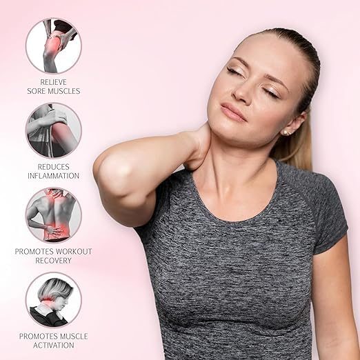 Handheld Electric Massage Gun - Pink Muscle Massager for Pain Relief