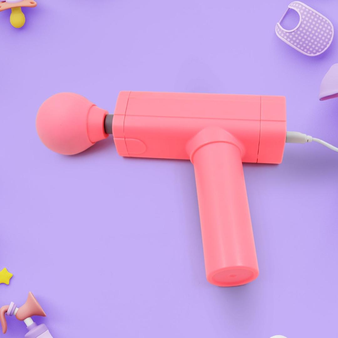 Handheld Electric Massage Gun - Pink Muscle Massager for Pain Relief