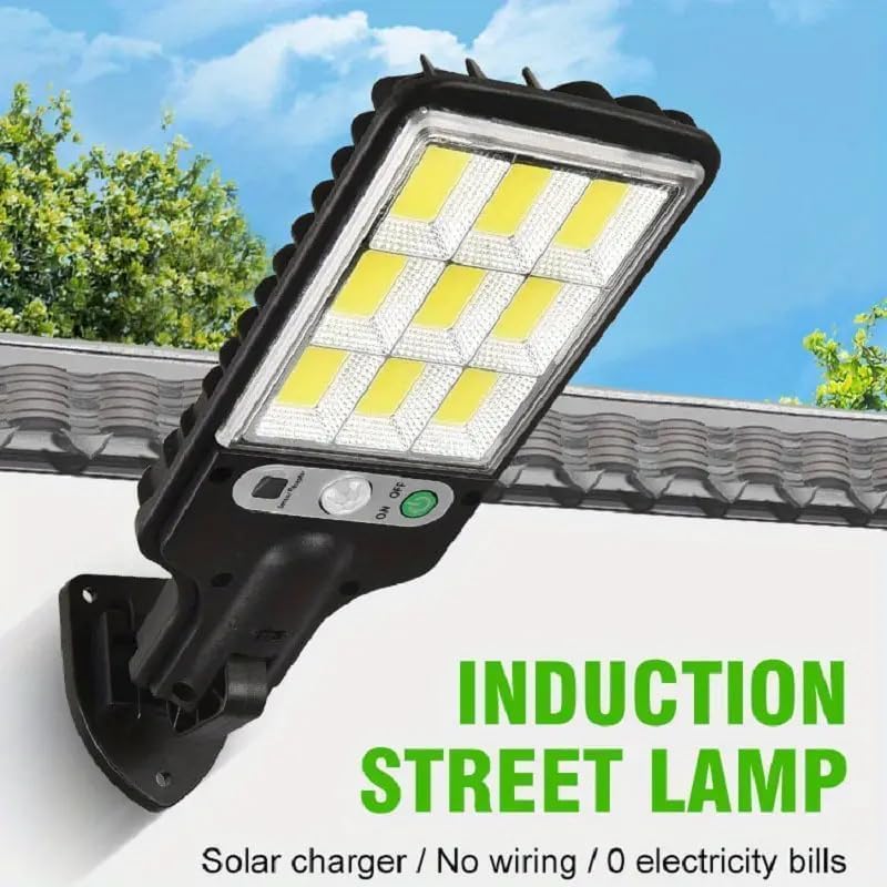 High-Power Solar LED Street Light with Motion Sensor & Remote Control