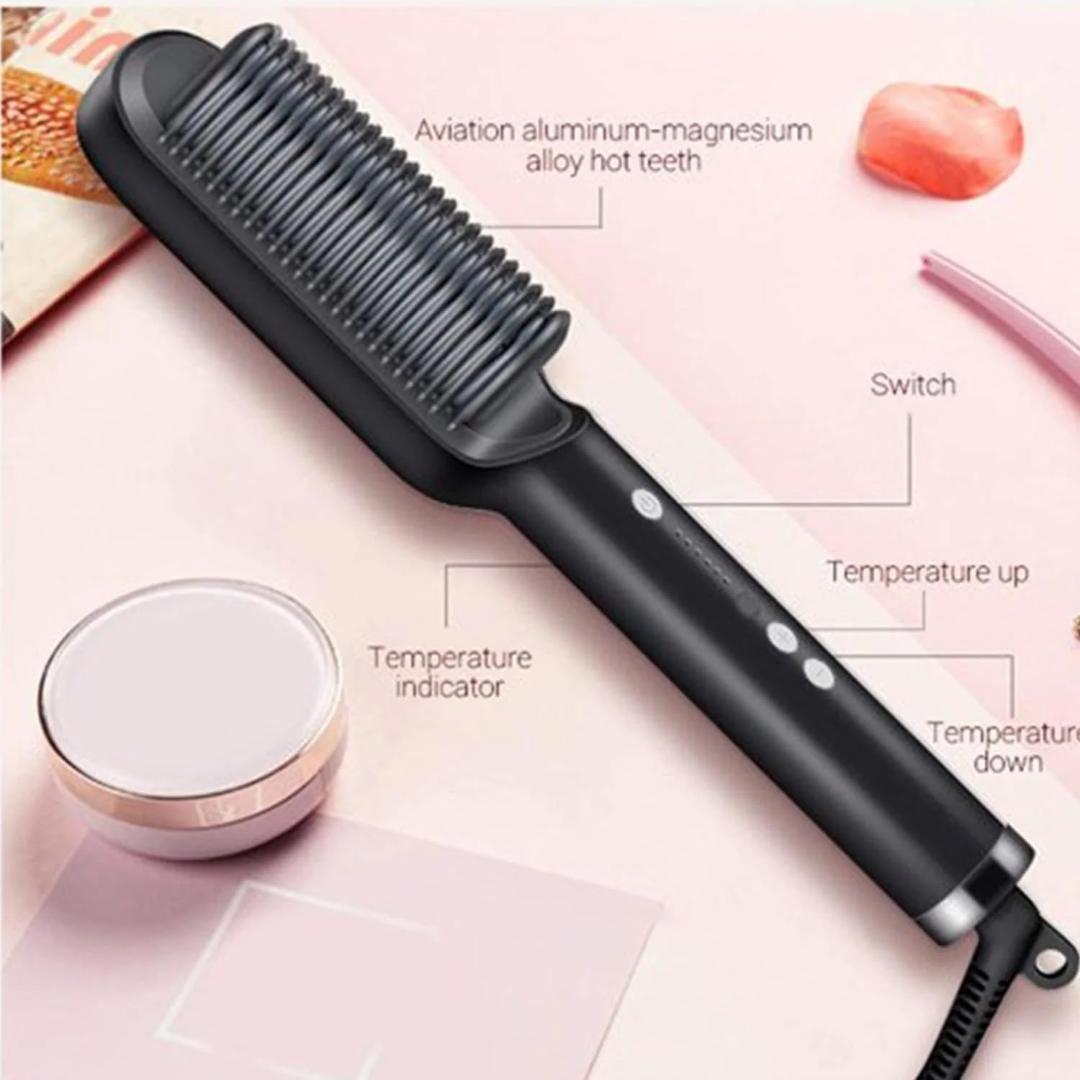 Hqt-909B Hair Straightener Used While Massaging Hair Scalps Head., Hair accessories