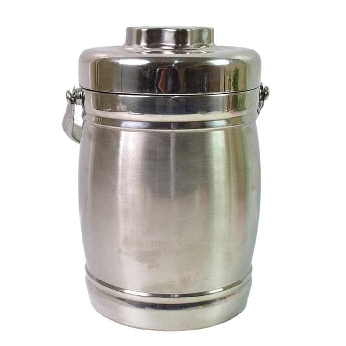 Insulated Stainless Steel Casserole Box with Floral Design – 2500 ml