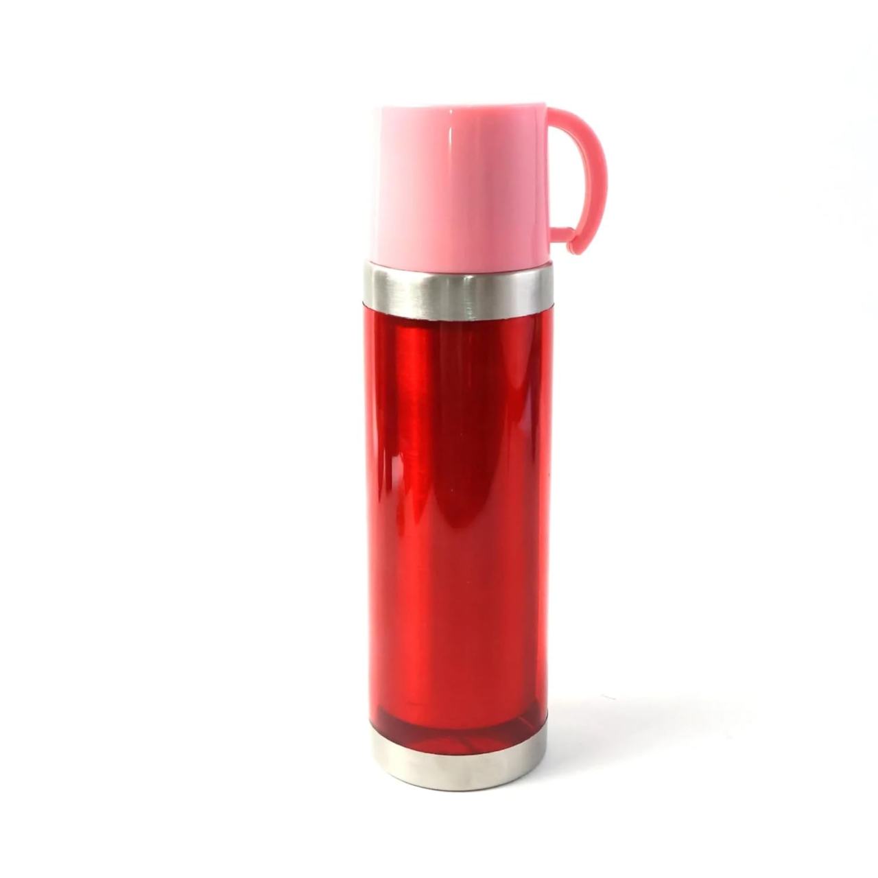 Insulated Travel Mug Bottle 500ML with Handle & Stainless Steel Base