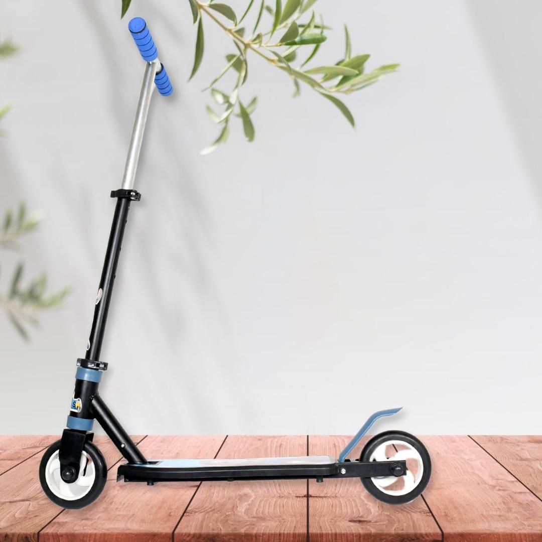 Kids Foldable Scooter with Adjustable Height - Blue & Black