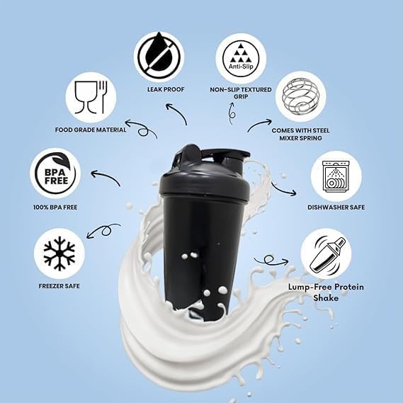 Liger Gym Shaker Bottle 800ML - Leakproof BPA-Free Fitness Bottle
