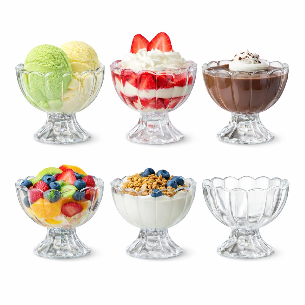 Lunchie Bunchie 6-Piece Brown Serving Dessert Bowl Set