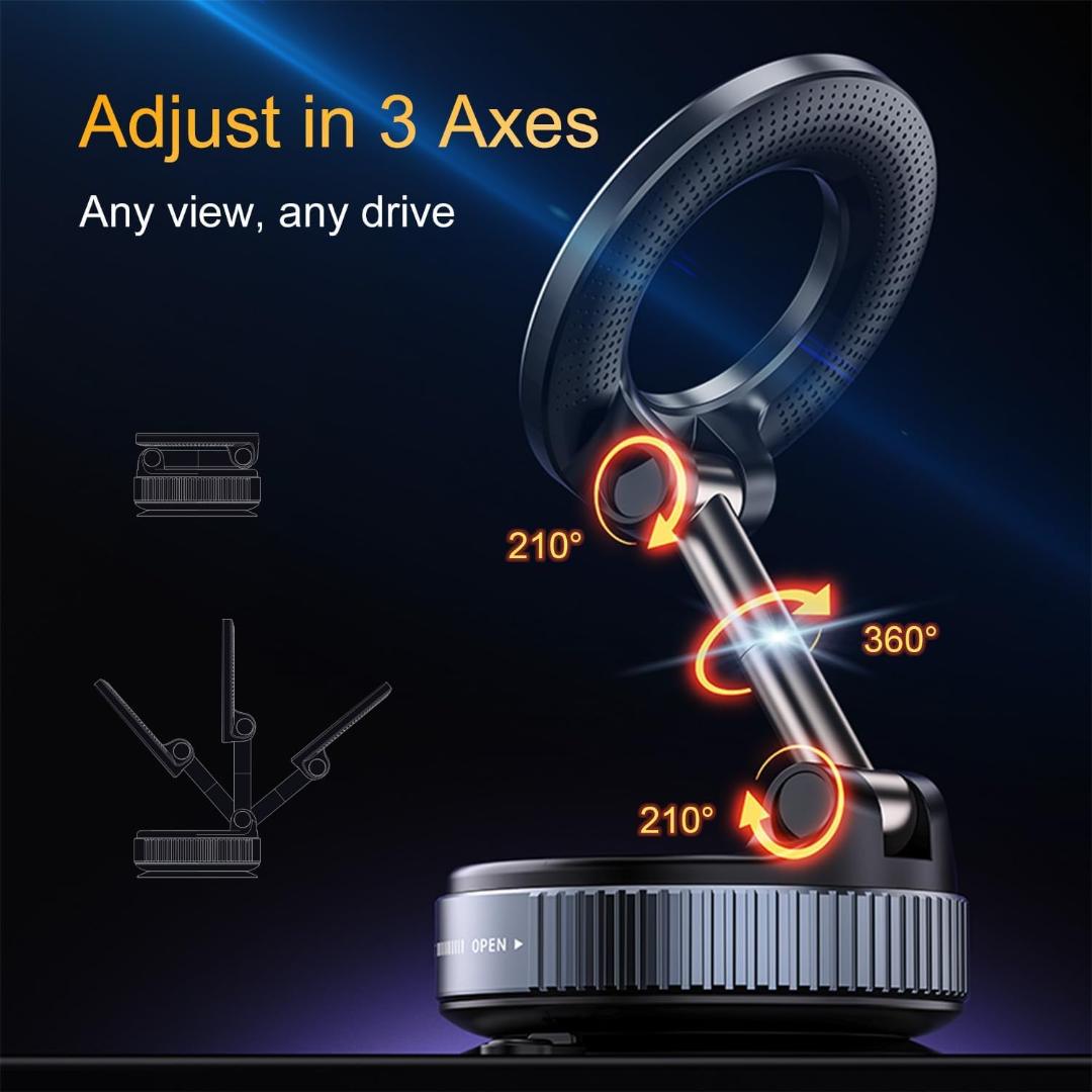 Magic Series 360° Rotatable Magnetic Phone Holder with Suction Base