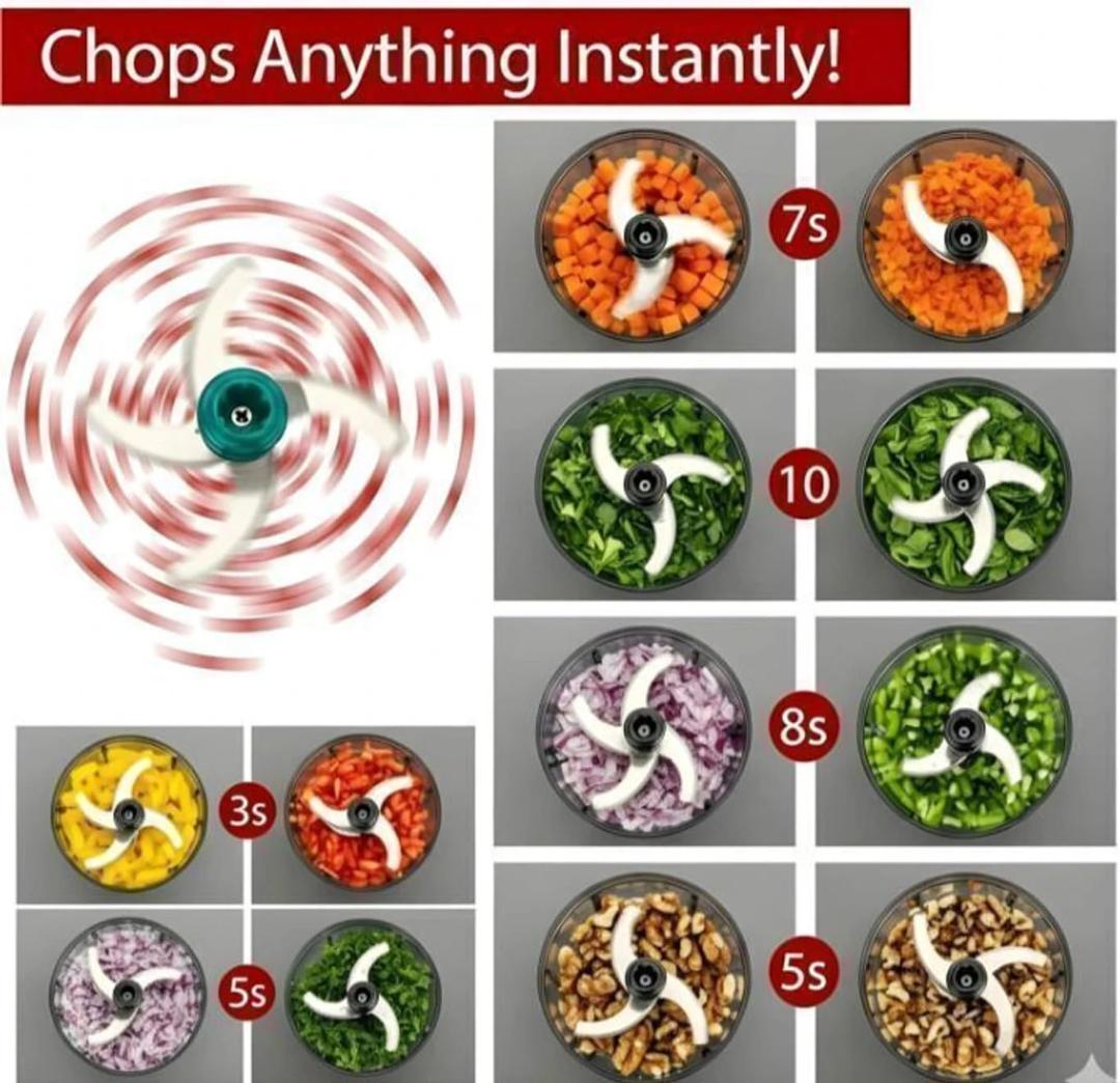 Manual Vegetable Dicer and Chopper with Push Handle - Multi-Purpose Kitchen Tool