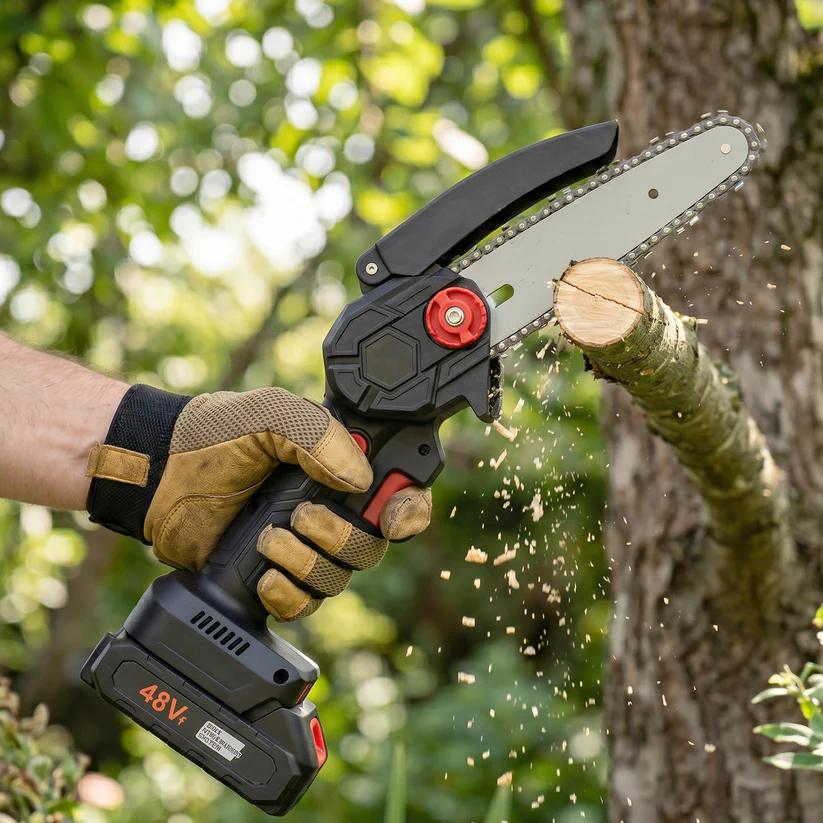 Mini Cordless Electric Chainsaw 48V with 18cm Blade