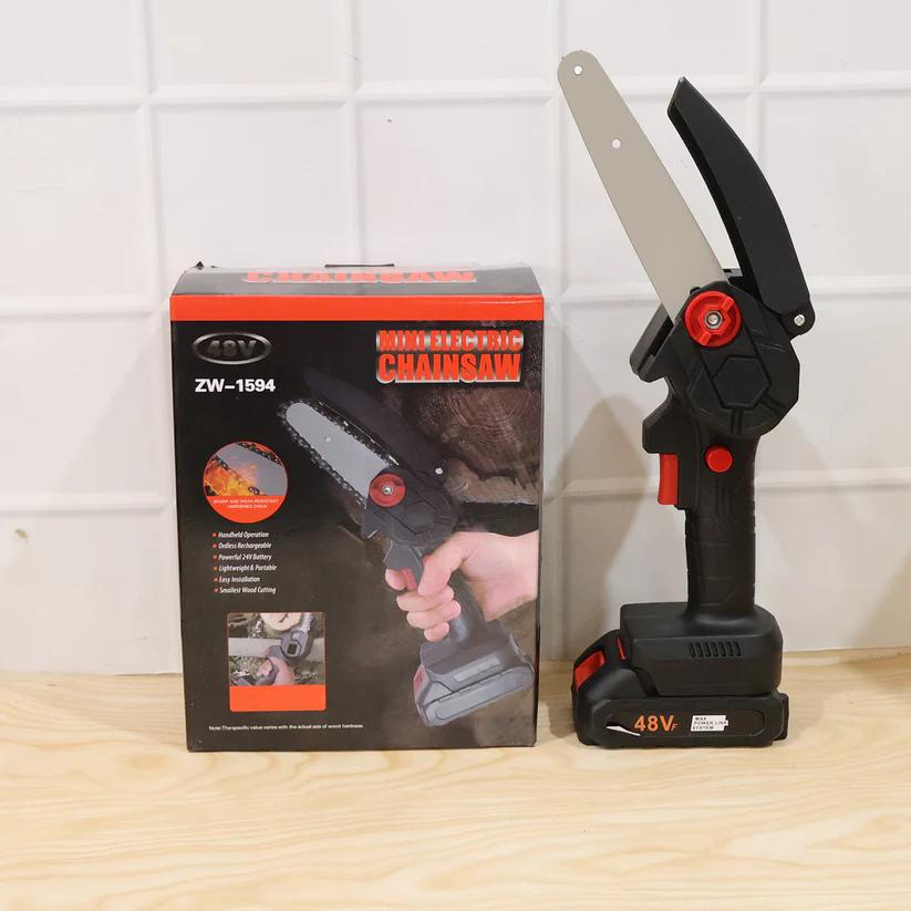 Mini Cordless Electric Chainsaw 48V with 18cm Blade